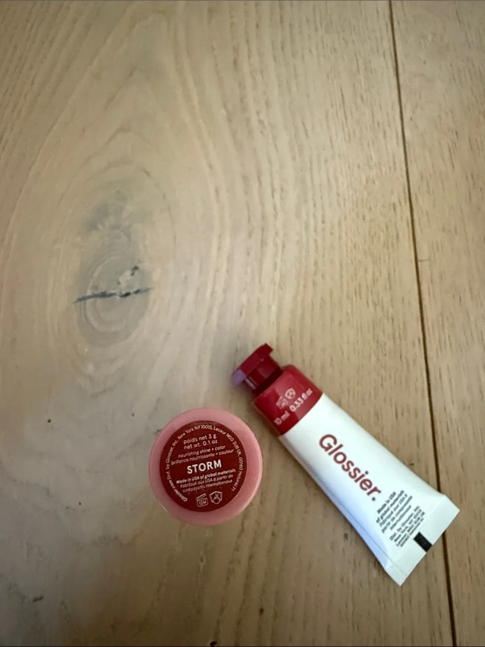 Glossier Lipstick & cheek color Set in color storm